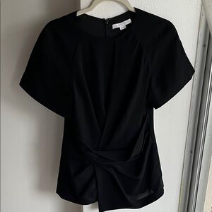 Alexander Wang Black Draped Blouse